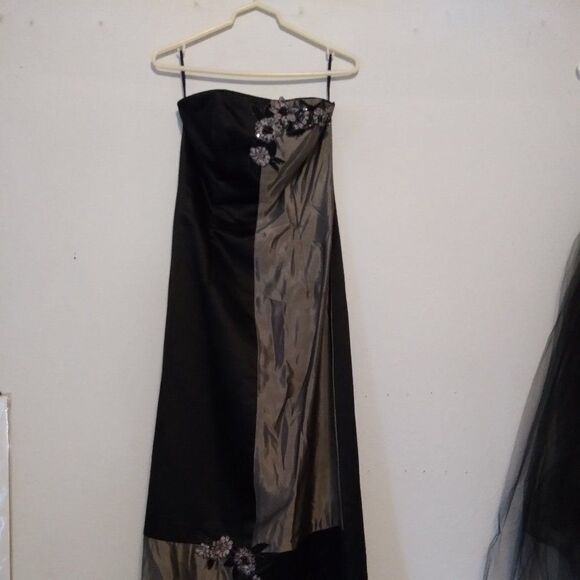 Vintage Gunne Sax Jesse McClintock Strapless Dress - Picture 1 of 9